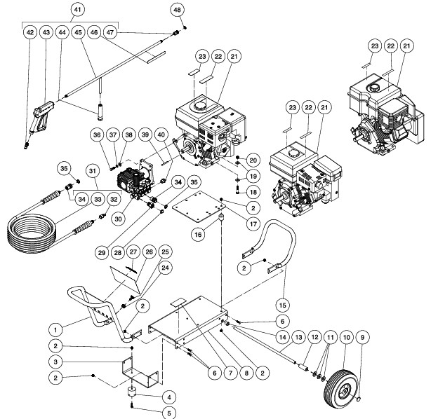 MITM CA-3003-0MRB pressure washer parts